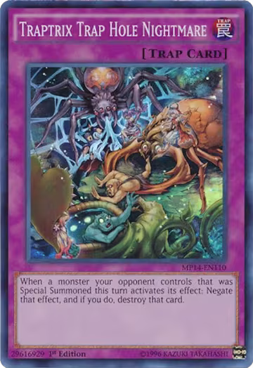 Traptrix Trap Hole Nightmare (MP14-EN110), 2014 Mega-Tins Mega Pack — Yu-Gi-Oh! card price