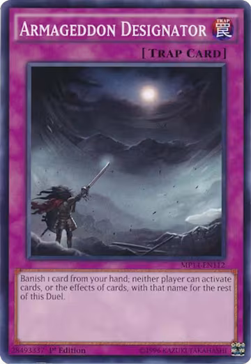 Armageddon Designator (MP14-EN112), 2014 Mega-Tins Mega Pack — Yu-Gi-Oh! card price