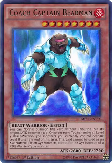 Coach Captain Bearman (MP14-EN118), 2014 Mega-Tins Mega Pack — Yu-Gi-Oh! card price