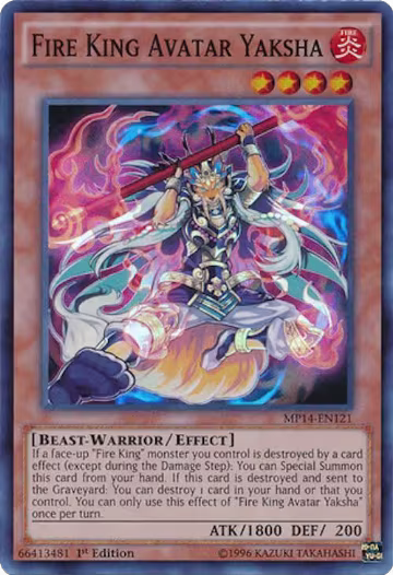 Fire King Avatar Yaksha (MP14-EN121), 2014 Mega-Tins Mega Pack — Yu-Gi-Oh! card price