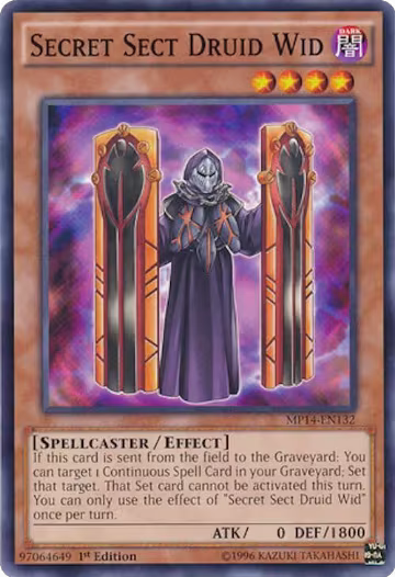 Secret Sect Druid Wid (MP14-EN132), 2014 Mega-Tins Mega Pack — Yu-Gi-Oh! card price