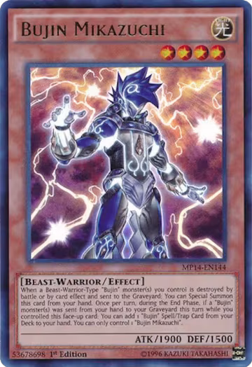 Bujin Mikazuchi (MP14-EN144), 2014 Mega-Tins Mega Pack — Yu-Gi-Oh! card price