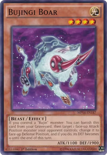 Bujingi Boar (MP14-EN147), 2014 Mega-Tins Mega Pack — Yu-Gi-Oh! card price
