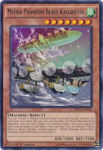 Mecha Phantom Beast Kalgriffin (MP14-EN150), 2014 Mega-Tins Mega Pack — Yu-Gi-Oh! card price