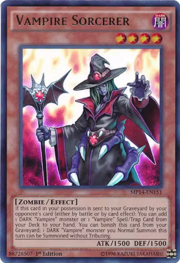 Vampire Sorcerer (MP14-EN151), 2014 Mega-Tins Mega Pack — Yu-Gi-Oh! card price