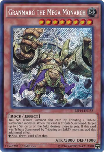Granmarg the Mega Monarch (MP14-EN158), 2014 Mega-Tins Mega Pack — Yu-Gi-Oh! card price