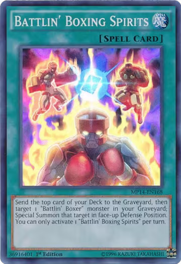 Battlin' Boxing Spirits (MP14-EN168), 2014 Mega-Tins Mega Pack — Yu-Gi-Oh! card price
