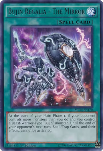 Bujin Regalia - The Mirror (MP14-EN170), 2014 Mega-Tins Mega Pack — Yu-Gi-Oh! card price