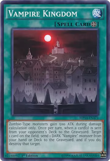 Vampire Kingdom (MP14-EN171), 2014 Mega-Tins Mega Pack — Yu-Gi-Oh! card price