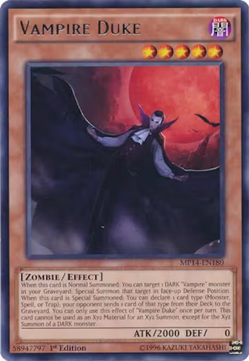 Vampire Duke (MP14-EN180), 2014 Mega-Tins Mega Pack — Yu-Gi-Oh! card price