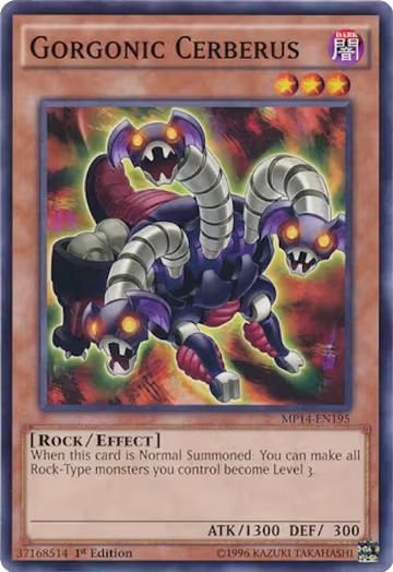 Gorgonic Cerberus (MP14-EN195), 2014 Mega-Tins Mega Pack — Yu-Gi-Oh! card price