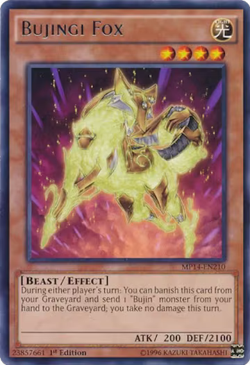 Bujingi Fox (MP14-EN210), 2014 Mega-Tins Mega Pack — Yu-Gi-Oh! card price