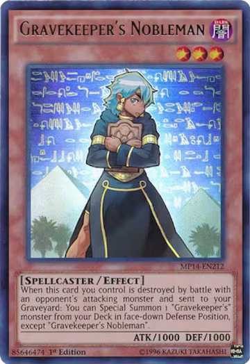 Gravekeeper's Nobleman (MP14-EN212), 2014 Mega-Tins Mega Pack — Yu-Gi-Oh! card price