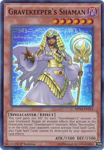 Gravekeeper's Shaman (MP14-EN214), 2014 Mega-Tins Mega Pack — Yu-Gi-Oh! card price