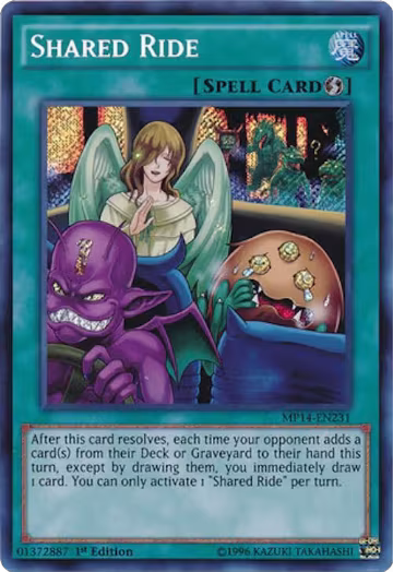 Shared Ride (MP14-EN231), 2014 Mega-Tins Mega Pack — Yu-Gi-Oh! card price