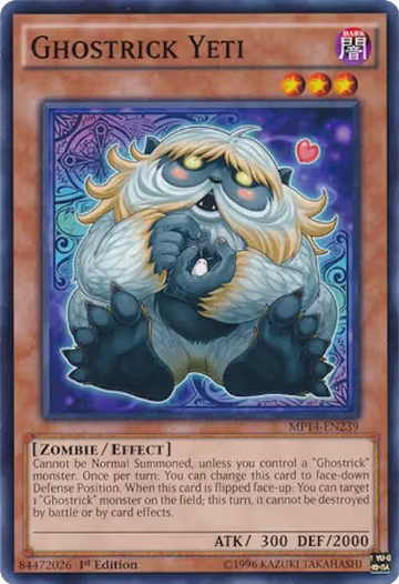 Ghostrick Yeti (MP14-EN239), 2014 Mega-Tins Mega Pack — Yu-Gi-Oh! card price