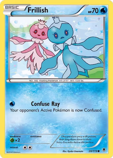 Frillish (20/119), XY - Phantom Forces — Pokémon card price