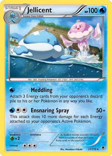 Jellicent (21/119), XY - Phantom Forces — Pokémon card price