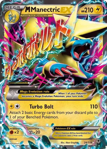 M Manectric EX (24/119), XY - Phantom Forces — Pokémon card price