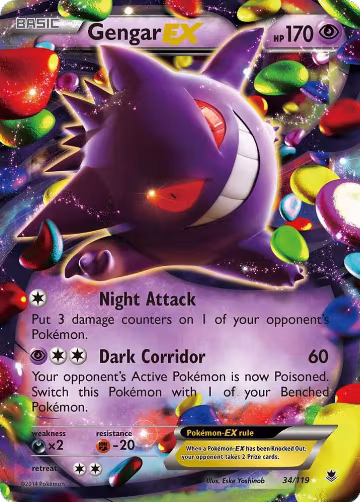 Gengar EX (34/119) — card price