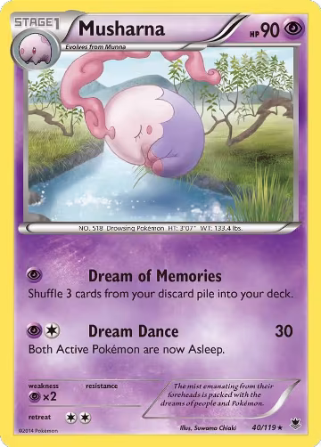Musharna (40/119), XY - Phantom Forces — Pokémon card price