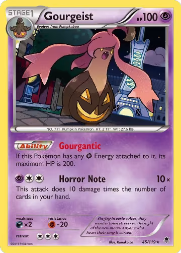 Gourgeist (45/119), XY - Phantom Forces — Pokémon card price