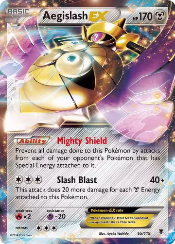 Aegislash EX (65/119), XY - Phantom Forces — Pokémon card price