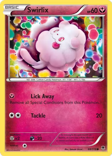 Swirlix (68/119), XY - Phantom Forces — Pokémon card price