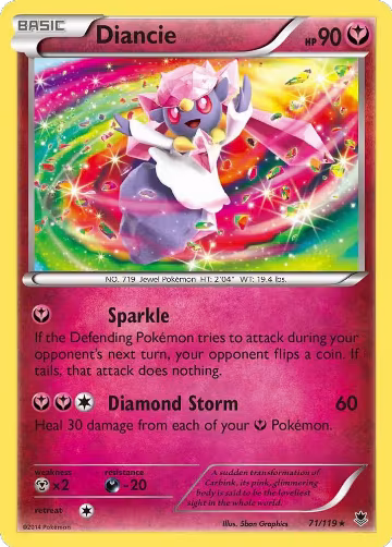 Diancie (71/119), XY - Phantom Forces — Pokémon card price
