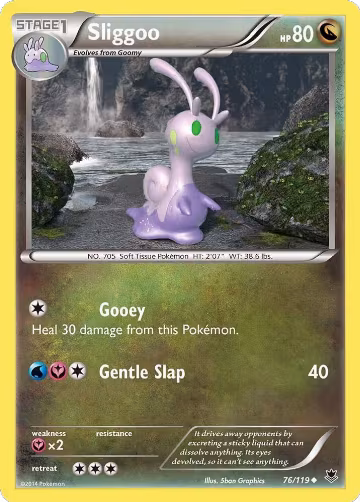 Sliggoo (76/119), XY - Phantom Forces — Pokémon card price