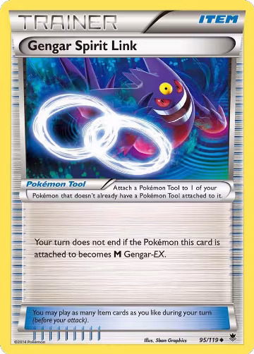 Gengar Spirit Link (95/119), XY - Phantom Forces — Pokémon card price