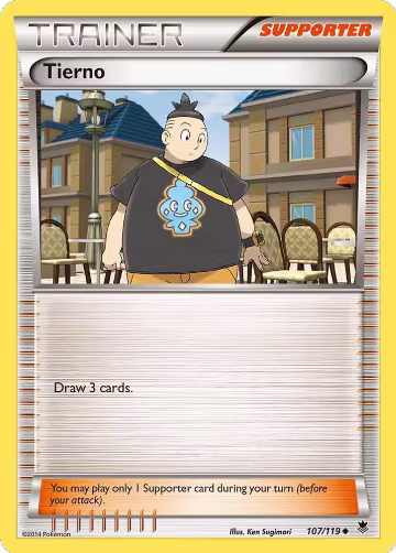 Tierno (107/119), XY - Phantom Forces — Pokémon card price