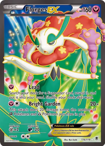 Florges EX (116 Full Art) (116/119), XY - Phantom Forces — Pokémon card price