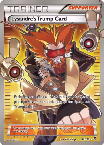 Lysandre's Trump Card (118 Full Art) (118/119), XY - Phantom Forces — Pokémon card price