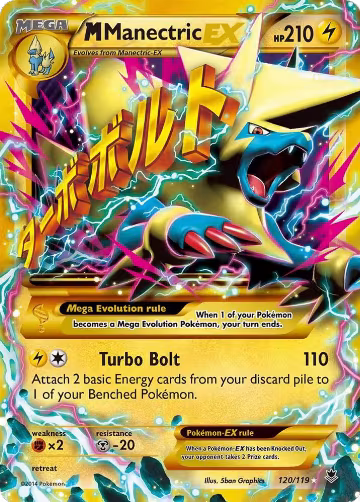 M Manectric EX (120 Secret Rare) (120/119), XY - Phantom Forces — Pokémon card price