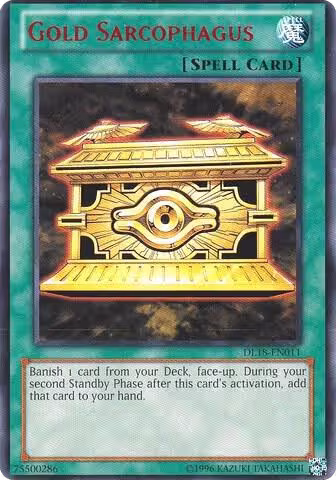 Gold Sarcophagus (Red) (DL18-EN011), Duelist League Promo — Yu-Gi-Oh! card price