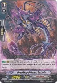 Breaking Deletor, Gatario (BT16/123EN), Legion of Dragons and Blades ver.E — Vanguard card price
