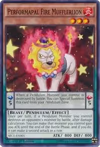 Performapal Fire Mufflerlion (SECE-EN001), Secrets of Eternity — Yu-Gi-Oh! card price