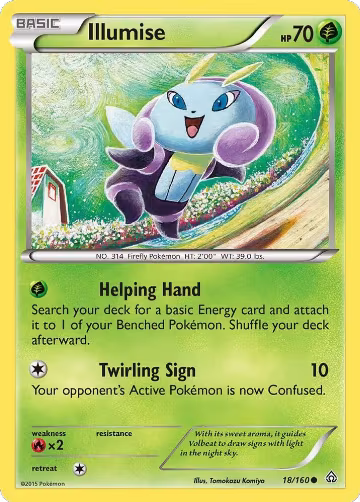 Illumise (18/160), XY - Primal Clash — Pokémon card price