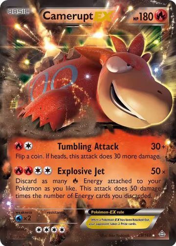 Camerupt EX (29/160), XY - Primal Clash — Pokémon card price