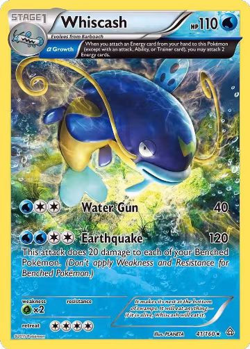 Whiscash (Alpha) (41/160), XY - Primal Clash — Pokémon card price