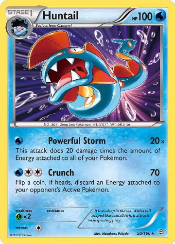 Huntail (50/160), XY - Primal Clash — Pokémon card price