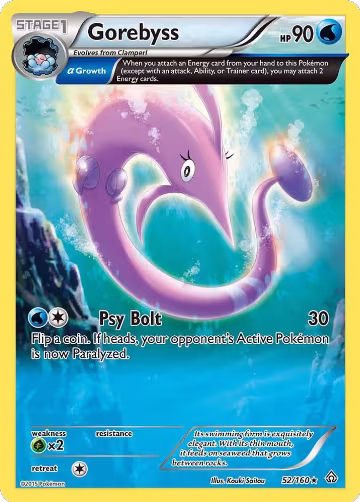 Gorebyss (Alpha) (52/160), XY - Primal Clash — Pokémon card price