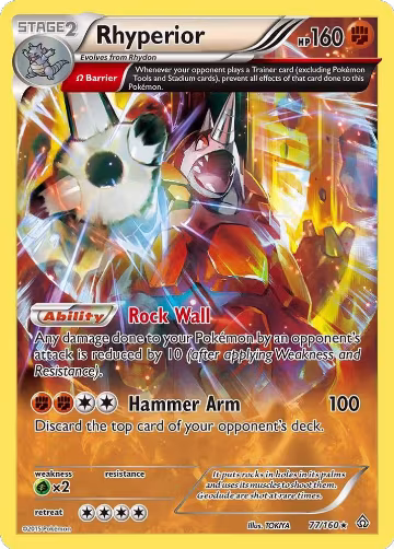 Rhyperior (Omega) (77/160), XY - Primal Clash — Pokémon card price