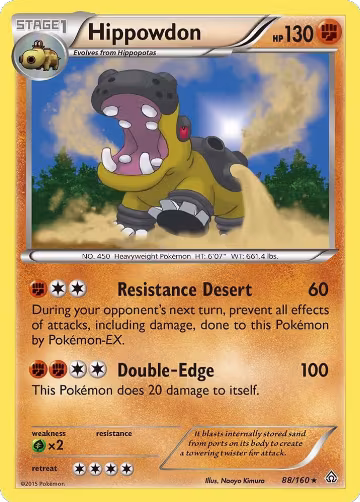 Hippowdon (88/160), XY - Primal Clash — Pokémon card price
