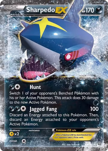 Sharpedo EX (91/160), XY - Primal Clash — Pokémon card price