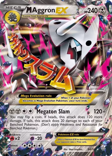 M Aggron EX (94/160), XY - Primal Clash — Pokémon card price