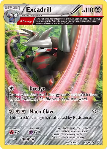Excadrill (Omega) (97/160), XY - Primal Clash — Pokémon card price