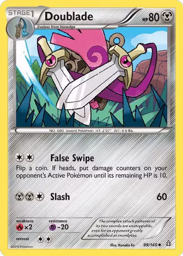 Doublade (99/160), XY - Primal Clash — Pokémon card price