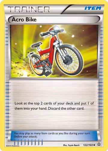Acro Bike (122/160), XY - Primal Clash — Pokémon card price